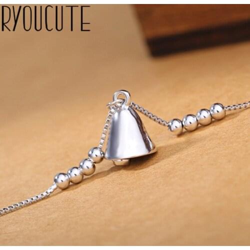 Boho Vintage Silver Color Bell Bracelets for Women Lover Valentines Day Gifts