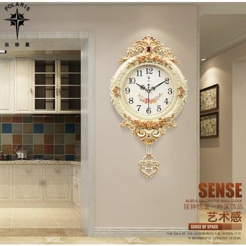 Large Gold Wall Clock Modern Design Luxury Living Room Nordic Wall Clock Modern Design Creative Zegar Scienny Home Decoration