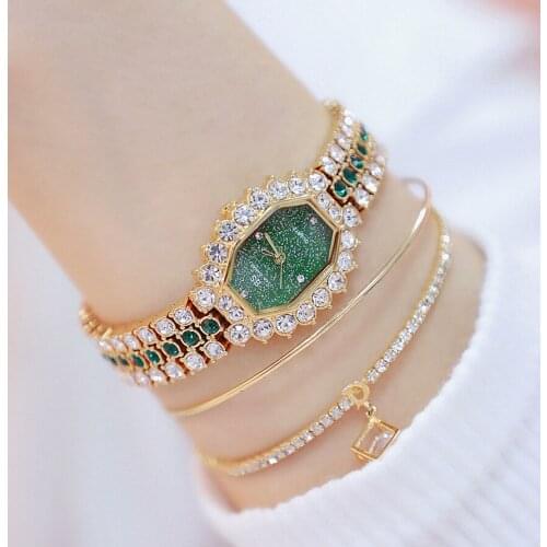 Watches Womens 2020 Top Luxury Brand Small Dress Diamond Watch Women Bracelet Rhinestone Wristwatch Women Montre Femme 2019