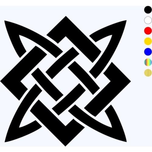 CK2155# Slavic pattern funny car sticker vinyl decal silver/black car auto stickers for car bumper window car decorations