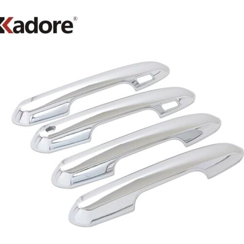 For Toyota RAV4 RAV 4 2019 2020 2021 Carbon Fiber Side Door Handle Cover Trim Sticker Car Styling Auto Accessories 4pcs