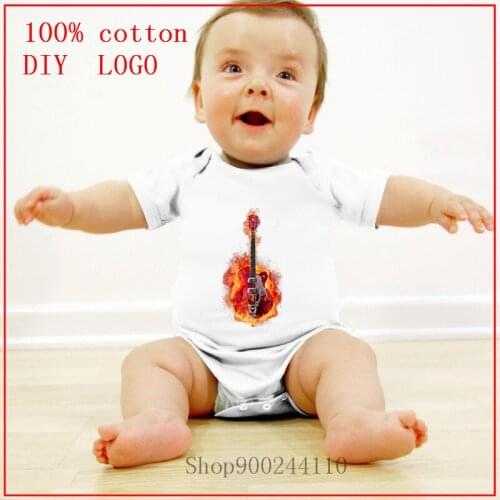 GUITAR New born Bodysuits Baby Clothing Cotton One-Pieces Body Suits Kids Baby Girl Short Sleeve cotton Bodysuit Outfit Clothes