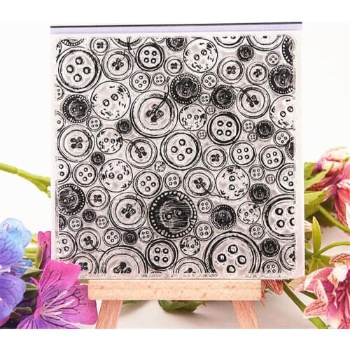 Hot selling Button transparent clear stamp / silicone seal roller stamp DIY scrapbook album / card production