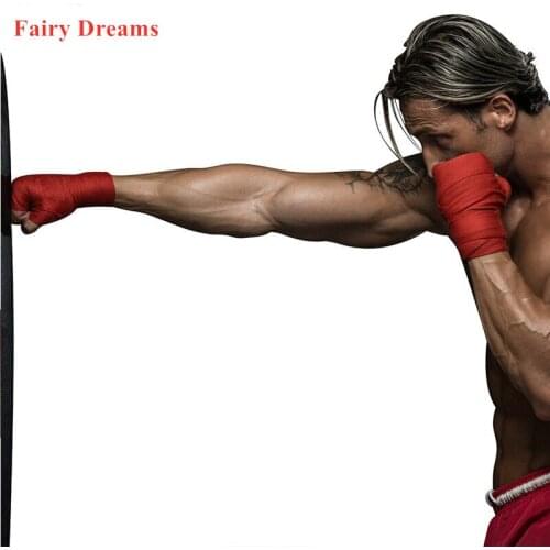 Cotton Boxing Bandages 2.5m Sanda Muay Thai Fighting Tangled Belt Sports Sweat-Absorbent Handguards