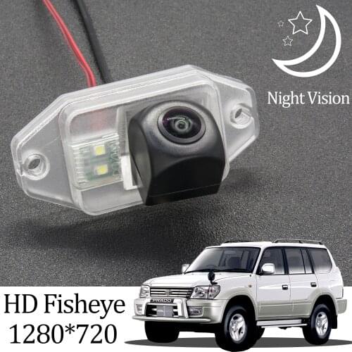 Owtosin HD 720P Fisheye Rear View Camera For Toyota Land Cruiser Prado 90 1996–2002 Car Vehicle Reverse Parking Accessories