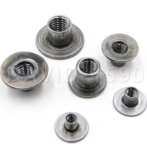 10pcs M4 M5 M6 M8 M10 Cold Heading Round Base Weld Nut Insert T Nut Furniture Nut