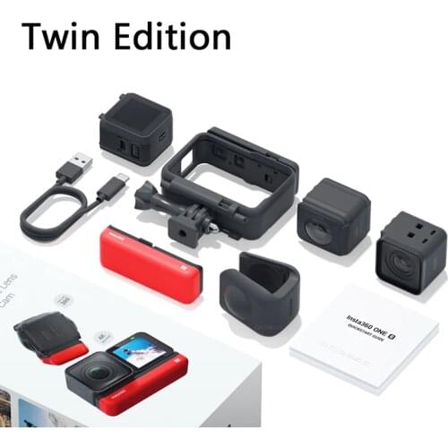 Insta360 ONE R Twin Edition 360 Edition 5.3K 360 5.7K 4K Multi-Module Camera Insta 360 ONE R Battery Modular Action Camera