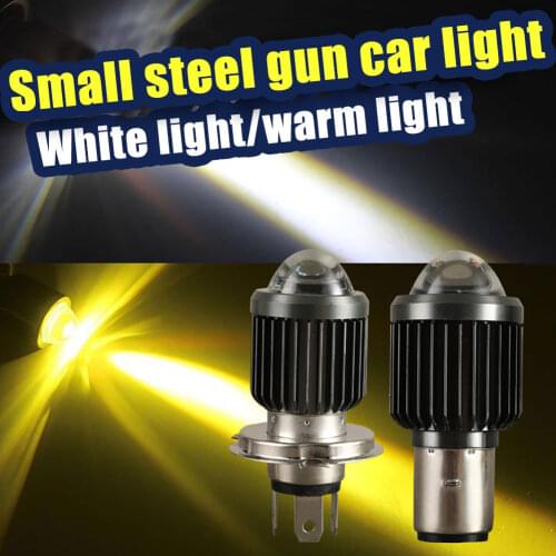 Motorcycle Headlight Ba20d HS1 H6 Scooter Motorbike Headlamp H4 LED Light Bulb DRL Accessories