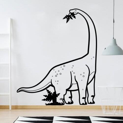 Cartoon Diplodocus Dinosaur Animal Wall Sticker Kids room Nursery Jurassic Park Jungle Dinosaur Wall Decal Bedroom Vinyl Decor