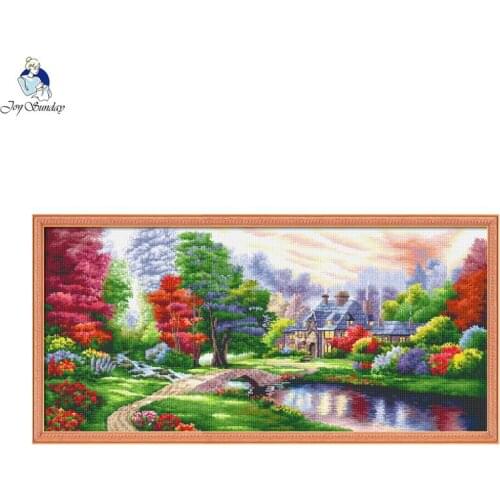 DIY 5D Diamond Painting Ambilight Mosaic Embroidery Kit Cross Stitch Full Square/Round Diamond Landscape Pattern Home Decoration