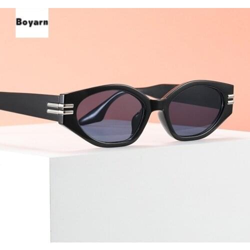 New 2021 Irregular Fashion Sunglasses for Boyarn Personality Cats Eye Glasses Sun Glasses Celebrity Street Snap Women UV400