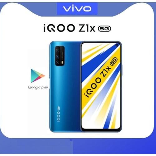 New Original iQOO Z1X 5G Mobile Phone Snapdragon 765G 5000mAh Battery 33W Dash charge 48.0MP Camera 120Hz Racing screen