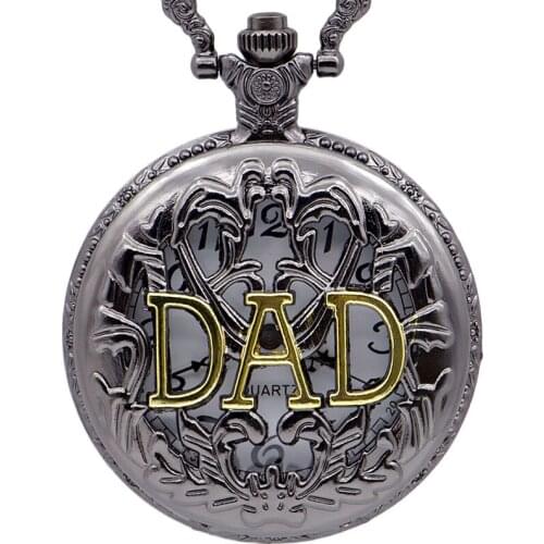 New Fashion Steampunk Hollow Dad Quartz Pocket Watch Chain Pendant Necklace Best Gift Men Women reloj de bolsillo CF1012