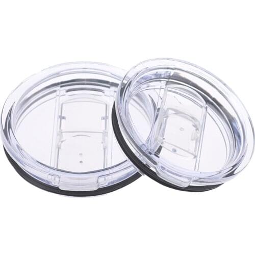 Food Grade PP 20/30 Ounce Splash Spill Proof Clear Mugs Cups Lid Replacement Fit Vacuum Lid For Tumbler Cup