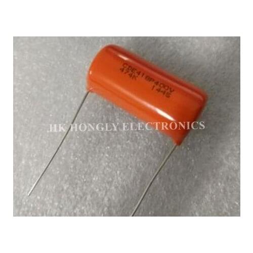 5PCS CDE418P400V 474K CDE 418P 400V 0.47UF P=35mm Film Capacitor