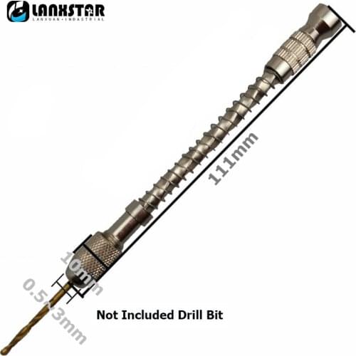 Semi Automatic Manual Drilling Hand Twist Drill for Bodhi Carving Mini Handle-drill Punch Hole Hand-twist Bit Drill Set