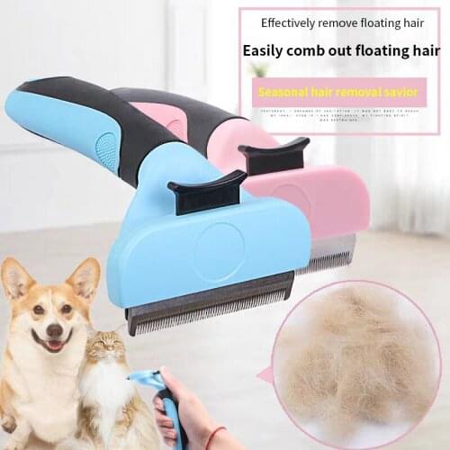 Pet Hair Remover Brush Dog Cat Fur Brush Grooming Tools Pet Puppy Cleaning Tangled Gair Shedding Deshedding Pet Supplies