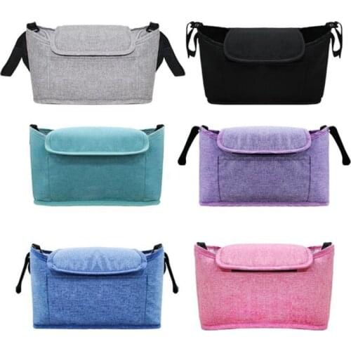24BE Multi-pocket Baby Stroller Organizer Bag Waterproof Baby Stuff Nappy Cup Holder Carriage Pram Buggy Cart Bottle Bag