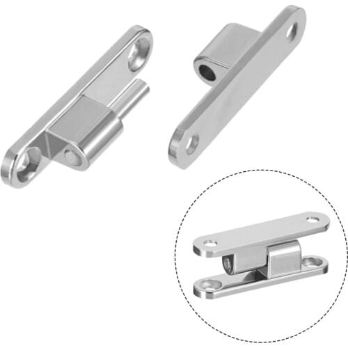 Uxcell Hot Sale 3Pcs Cupboard Zinc Alloy 36 x 10 x 10mm 2.5mm Dia. 90 Degree Detachable Door Hinge Silver Tone