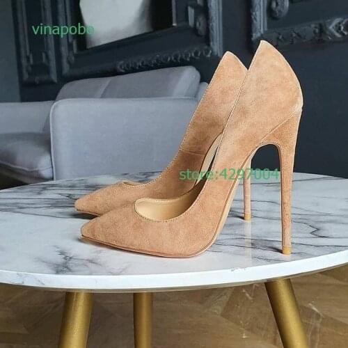 Замшевые туфли-лодочки Vinapobo China At AliExpress