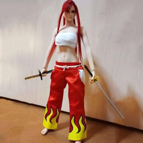 1/6 Scale Sexy Female Figure Accessory Anime Fairy Tail COS Clothes Elisa Fairy Sakura Clothes Pants Model for 12 inches Body