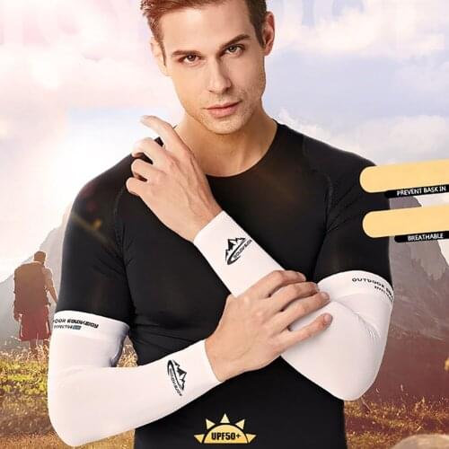 1 Pair Cycling Arm Sleeves Breathable Quick Dry UV Protection Sports Running Arm Warmers Fitness Armguards Basketball Elbow Pad