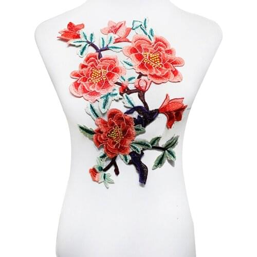 10piece Large Embroidery Floral Lace Fabric Patches Applique Lace Motifs Venice Sewing Accessories for Craft Clothing T1807