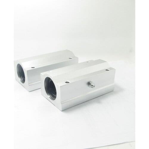 2pcs/lotFree shipping SC13LUU SCS13LUU 13mm long type Linear Ball Bearing Block CNC Router