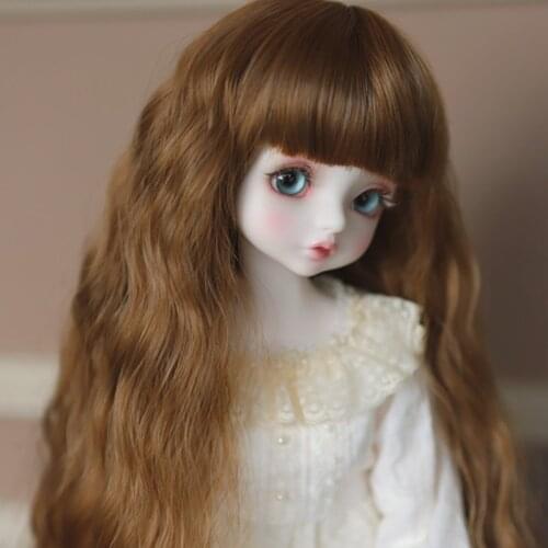 2021New Arrival 1/3 1/4 1/6 1/8 1/12 Bjd SD Doll Wig High Temperature Wavy Wig For Hair