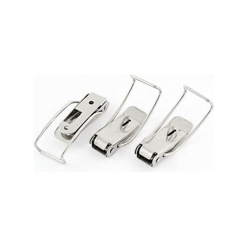 Chest Case Box Stainless Steel Spring Loaded Draw Lock Toggle Latch 4.5" 3 Pcs