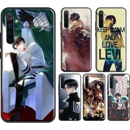 Levi Ackerman Attack on Titan Case For Realme 8 Pro 6 7 Q3 Pro GT Neo C21 C3 Phone Cover For OnePlus 9 Pro 7T 8T 9R Nord