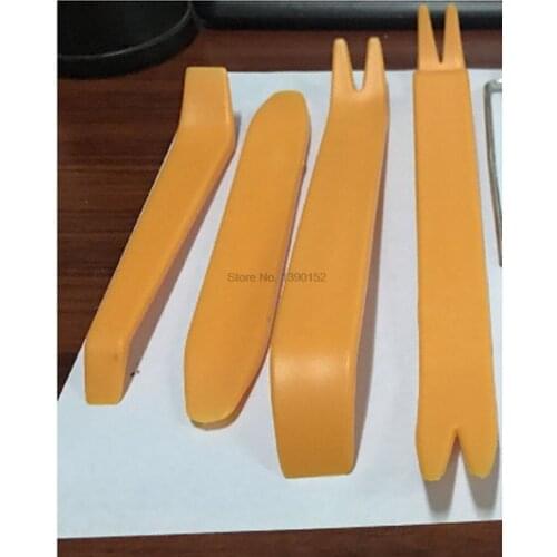 By dhl 500set practical 4pcs/set Radio Panel Door Clip Panel Trim Dash Audio Removal Installer Kit Repair Tool Hand Tools