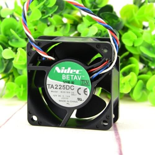FOR Nidecta 225 dcb35198-356025 12v 0.14a pwm temperature controlled 4-wire chassis fan