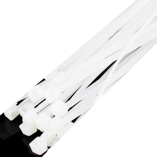 ESLOTH NL-100 Computer Cables Networking Tools Plastic Self-locking White Nylon Cable Tie Seals Plastic Buckle Straps Tie Wire