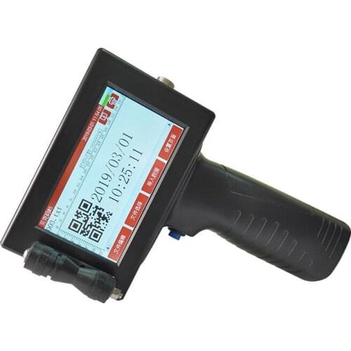 Touch screen intelligent portable printer Plastic bag box color box date LOGO handheld inkjet printer