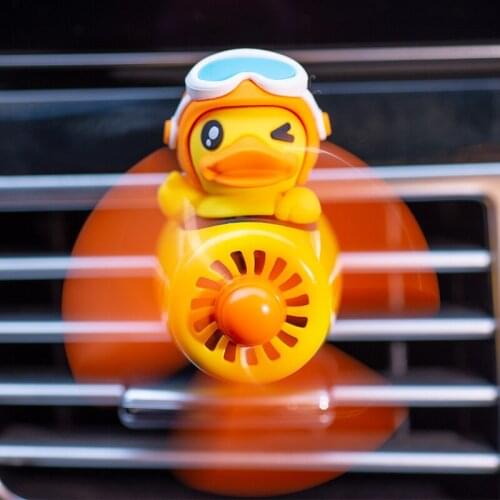 Car interior aircraft car aromatherapy cartoon cute creative little duck car air outlet ornaments