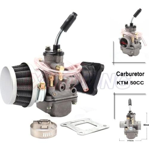 Carburetor with air filter & Manifold Boot for KTM 50 50SX 50CC JUNIOR 50CC SX 2001-2008 hand Chock carburetor kit 20mm