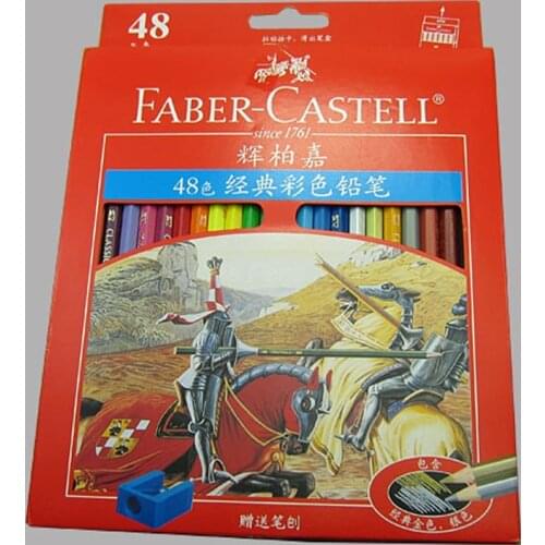 Faber Castell Classic Color Pencil Oily Pastel Pencils 12/24/36/48/60 Colors Set Castle Series Art Colored Pencils Fit School