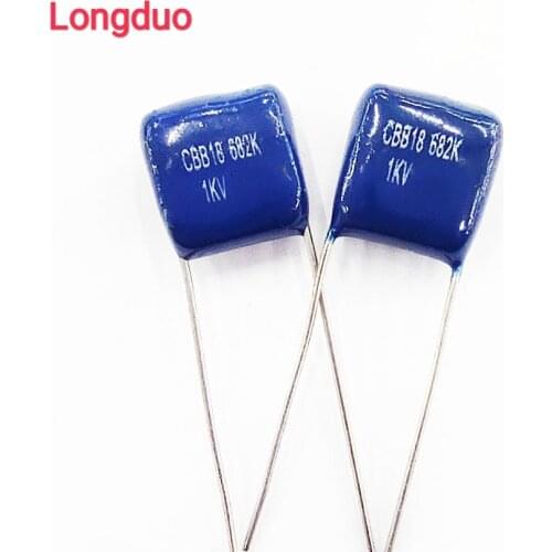50pcs CBB Capacitor 821 102 152 222 272 332 472 682 822 1000V Or 1KV 1nf 1.5nf 2.2nf 2.7nf 3.3nf 4.7nf 6.8nf 8.2nf