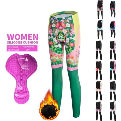 Hot Women Thermal Fleece Cycling Pants Winter Tights mtb pants Bicycle Pants Bike Trousers ciclismo спортивные штаны мужские