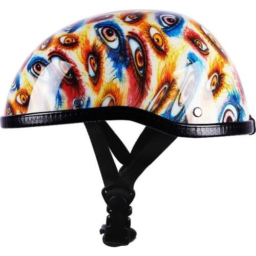 Motorcycle Retro Helmet Male Half Helmet Summer Electric Bottle Lightweight Riding Helmet Pedal Melon Helmet