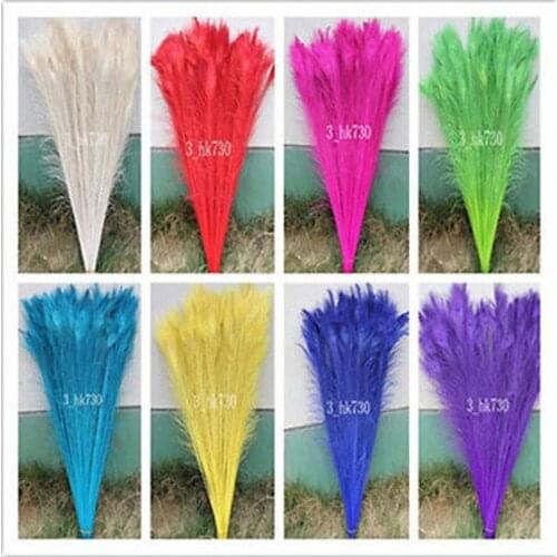 10Pcs/lot Natural Real Dyed Yellow Peacock Feathers 80-90CM/32-36inch Peacock Feather for Crafts Wedding Decoration Plumes