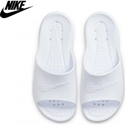 Original Nike W Victori One Shwer Slide Women White Casual Slippers CZ7836-100