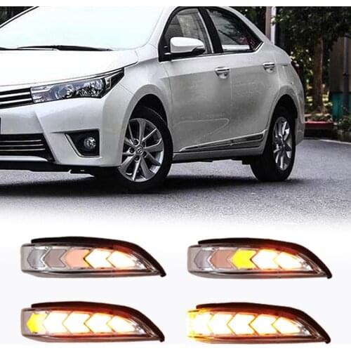 2pcs For For Toyota Corolla iM 2016 2017 2018 Car LED Dynamic Turn Signal Light Side Mirror Indicator Blinker Lamp