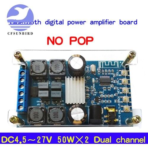 TPA3116 50W+50W 2.0 Audio Wireless Bluetooth Stereo Digital power amplifier Board With Shell