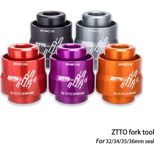 ZTTO 4 in 1 Bicycle Front Fork Dust Seal Installation Driver Tool for 32/34/35/36mm Mountain Bike Suspension Fork