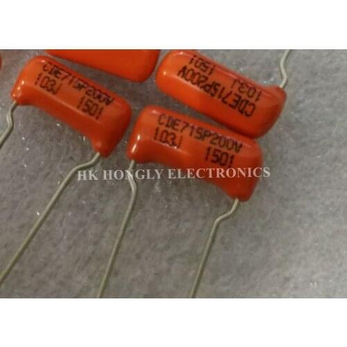 30PCS CDE715P200V 103J 153J CDE 715P 103J 153J 200V 5% 0.01UF 0.015UF P=10mm Film Capacitor