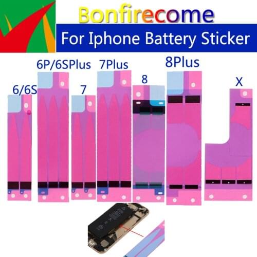 100pcs\Lot Battery Adhesive Sticker For iPhone XS XR 12 Pro MAX X 4 5s 5c 6 6s 7 8 Plus Battery Glue Tape Strip Tab Replacement