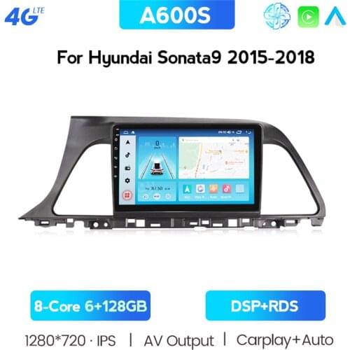 4G LTE IPS DSP SWC Android 10 Car Radio Multimedia Player 6G+128G For Hyundai Sonata 7 LF 9 2014-2017 Navigation GPS Stereo DVD