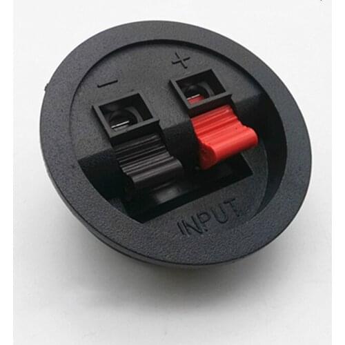 50pcs/lot Amplifier Speaker Terminal Block Junction Box Connector 2 Way Terminal Binding Post Speaker Seat 56mm Wholesale